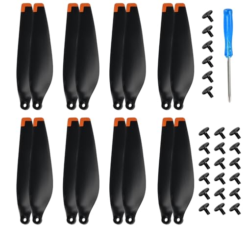 Propeller für DJI Mini 3 Pro, 16 Stück Ersatzpropeller Kompatibel mit DJI Mini 3 Pro, Drohnen Ersatzpropeller, Propellerblatt Ersatzteile mit Schrauben Geräuscharm, Stabiles Flugdrohnenzubehör