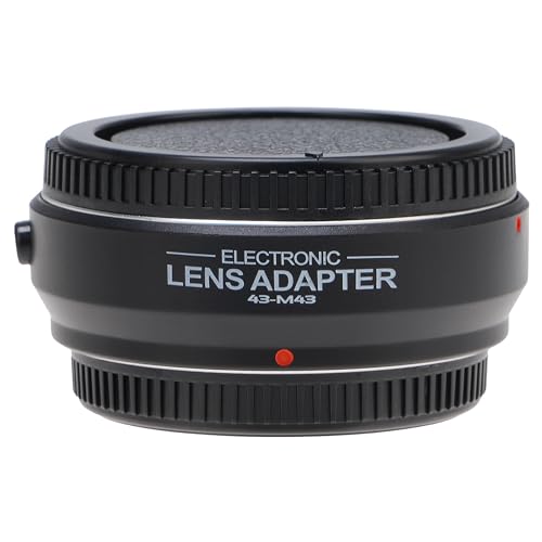 Hersmay Pro Autofokus 4/3-M4/3 Objektiv Adapter für 4/3 43 Objektiv auf M4/3 MFT Mount Kamera für Olympus E-M5 E-M10 III für PANAS0NIC G9 II G95 G10 G100V G100K GX1 GX7 GX9 GH6 BMPCC MMF3 MMF2