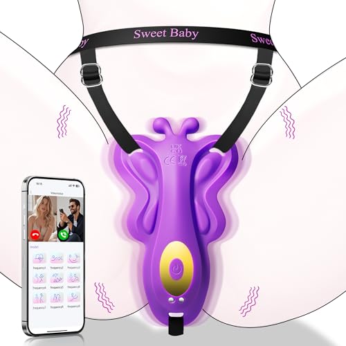 Vibration für Frauen Klitoris Stimulation für Sie, Aufliegevibratoren für Frauen Mit APP Fernbedienung Sex Spielzeug für Die Frau, Sex Toys Butterfly Vibrator Höschen Vibratorensets fü Frauen