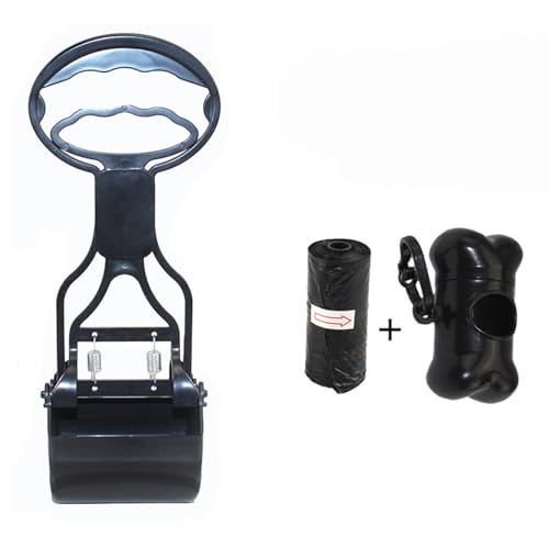 TUDUZ Toilette für Hunde, unzerbrechliches, hochfestes Material und langlebige Feder für Schmutz, Kies Elektronik Zangen Set (Black, One Size)
