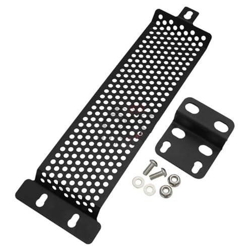 Engine Protection Plate Für Triumph Für Bonneville T100 T214 SE T120 Für Thruxton Für Scramble 900 01-15 Motorrad-Unterfahrschutz Kühlerschutz Ölmotorkühlerabdeckung Skid Plate(B Black)