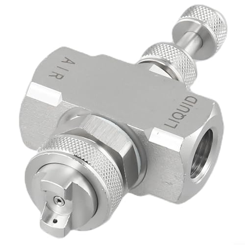 Luftzerstäubungsdüse, 304 Edelstahl, 1/4 BSPT Nebel Niederdruck Siphon kegelförmige Sprühspitze