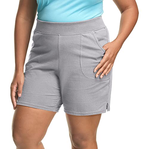 JUST MY SIZE Damen Plus Jersey Shorts - grau - 3X