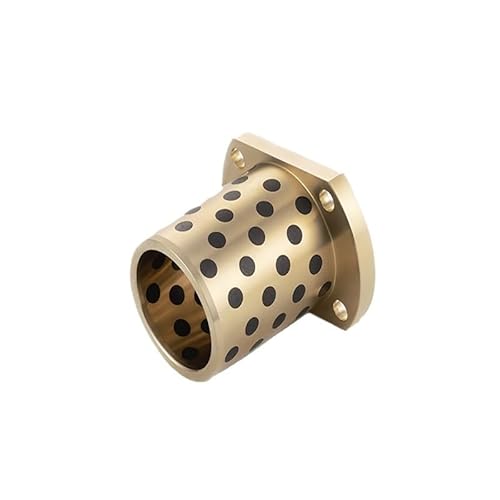 1PCS Innendurchmesser 16,20,25mm Messinghülsen Graphitabdeckung Trimmflansch Vier Löcher Verbundbuchsenlager (Color : MPTNZ, Size : 16x22x15-40x5)