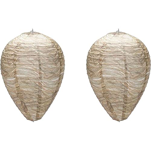 LATRAT 2 Stücke Bienen Wespen Hornissenabwehr Bienenstocklaterne, wasserdichte Wasp Nest Decoy für Vertreibe Wespen vor Haus und Garten