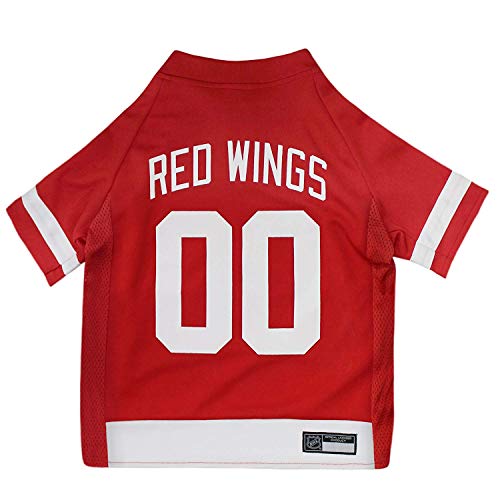 Pets First NHL Detroit Red Wings Trikot für Hunde & Katzen, Größe XS - Lassen Sie Ihr Haustier EIN echter NHL-Fan Sein!