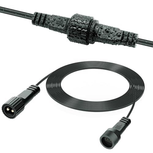Verlängerungskabel 10M für Weihnachtsbeleuchtung, Gcstnn 2 Polig LED Lichterketten Verlängerungskabel,IP65 Wasserdicht für Aussen Lichter,Eiszapfen Lichter,Netz Lichter,Xmas Lichterkette-Dunkelgrün