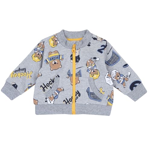 Chicco, Felpa con zip, Baby - Jungen, Grau (1), 18M, Entworfen in Italien