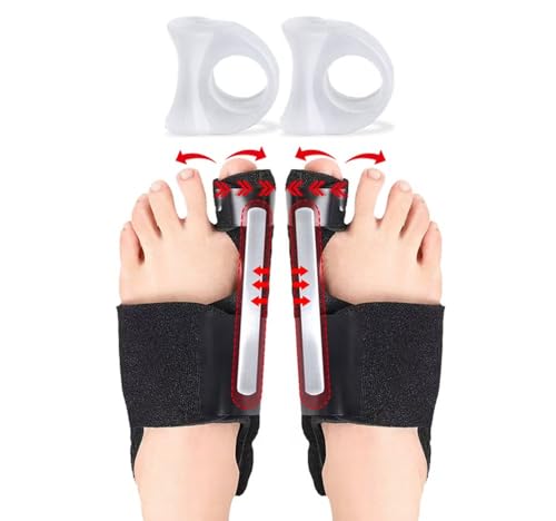 Wuiil 2 Hallux Valgus Korrektur Schiene,2 Zehenspreizer,Hallux Valgus Schiene,Hallux Valgus,Zehenspreizer,Bunion Corrector,Zehentrenner Zum Entspannen Der Zehen,Zehenabstandshalter