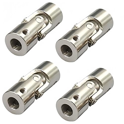 Universal-Gelenkwellenkupplung, aus Stahl, 8 mm bis 8 mm, drehbar, Kreuzgelenk, Wellenkupplung, 14 x 35 mm, 4 Stück