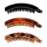 WKRTDY 3er Pack Rutschfeste Pferdeschwanz Haarklammern für Damen und Mädchen mit dickem Haar - Bananenspangen Haarhalter, zum Binden von Pferdeschwänzen, Unverzichtbares Beauty-Accessoire!