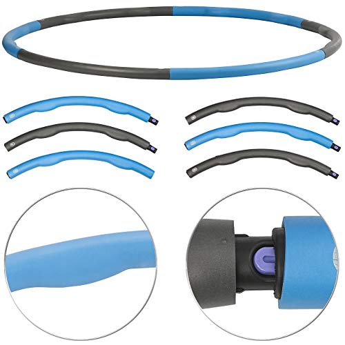 PEARL Sports Hola Hoop: Hula-Hoop-Reifen, Schaumstoff-Mantel, Massage-Noppen, 1,2 kg, Ø 100 cm (Hula HOPP Reifen, Sport Hula Hoop, Fitnessreifen beschwert)