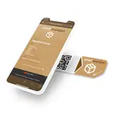 QR-Code Aufkleber Etiketten mit Smartphone App zum Abrufen der Inhalte von Kartons, Schubladen, Regalen (S, 9 Sticker)