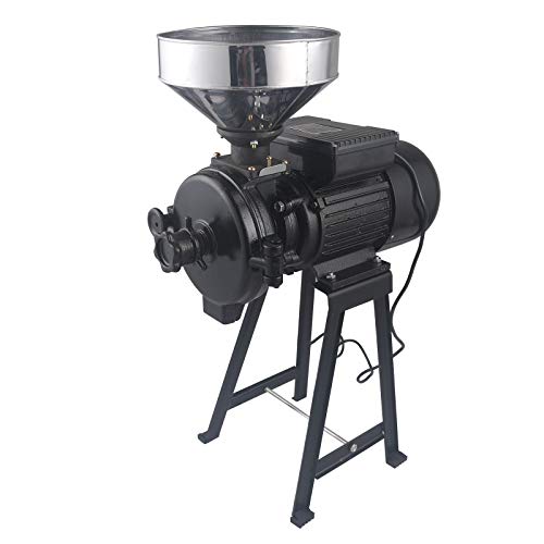 CLEADONG 2200W Getreidemühlen Elektrisch, 220V Elektrische Futtermühle Kornmühle Getreidemühle Schrotmühle für Getreideverarbeitungsbetriebe, Supermärkte/Gemüsemärkte blau