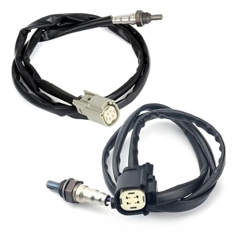 Baertyui 32700005 32700006 vorne und hinten O2 02 Sauerstoffsensor kompatibel for Harley Davidson Dyna FXD Softail FLS V-Rod VRSC 2012-2017(Black)