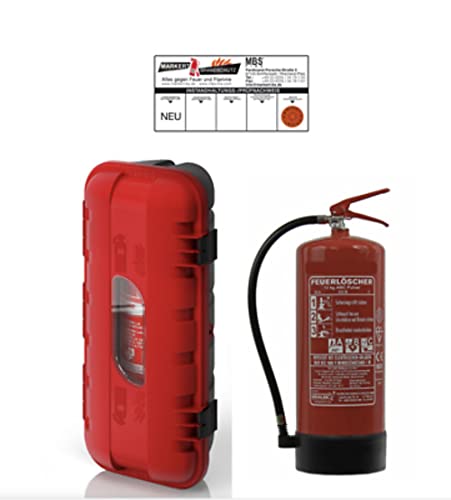 Feuerlöscher Box Schutzkasten inkl. 6kg Feuerlöscher ABC Pulver LKW/KFZ ADR