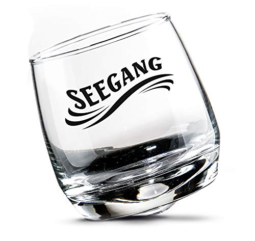 2 er Set Whisky-Gläser Rumgläser Wackelglas Schwenkglas in Geschenkbox Höhe 8,5 cm Durchmesser 7,5 cm 200ml Perfekt für Zuhause, Restaurants und Partys Spülmaschinenfest