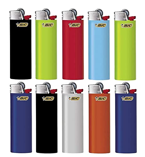 BIC Maxi Reibrad Feuerzeuge (J26) inkl. Gummibären von Sunmando (10 Stück BIC Maxi)