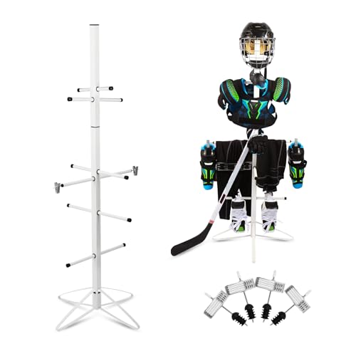 MYHLPER Uni, Teenager Hockey Drying Rack Trockengestell für Hockeyausrüstung, weiß, 55 x 22 Inch