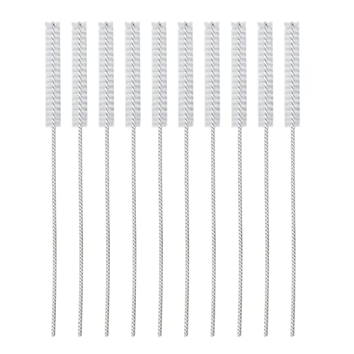 Hörgeräte-Entlüftungsbürste, 10 Stück, Professionelles 2,5-mm-Nylonhaar, Hörgerät-Schlauch-Reinigungswerkzeug, Zubehör, Ohrhörer, Otoplastik-Entlüftungs-Reinigungs-Sets