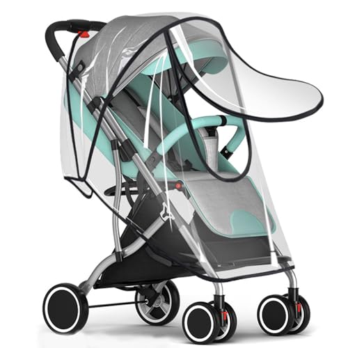 Regenschutz Kinderwagen, Universal Buggy Regenschutz, Regenverdeck für Kinderwagen und Sportwagen, Regenhülle für Buggy, Gute Luftzirkulation, Schadstofffrei, 1 Stück (1er Pack)