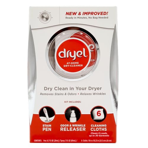 Dryel Haushalts-Trockenreiniger Starter-Kit mit Beutel, frische Brise 1 Packung
