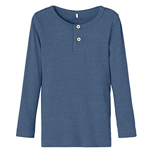 NAME IT Baby - Jungen Langarm Shirt Nmmkab Ls Top Noos, Bluefin, 86