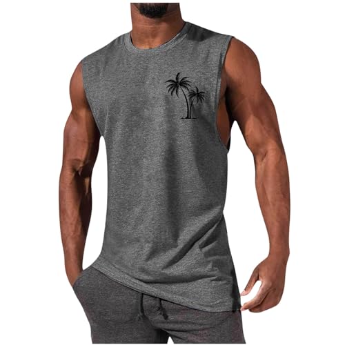 Coupons Angebote Prime Tank Top Herren Kurzarm Sommer Unterhemd Stretch Bequeme T Shirt Baumwolle Sport Muskelshirt Regular Fit Workout Tanktop Bodybuilding Trägershirts 2024 Achselshirts
