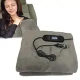 Auto-Heizdecke, Elektroauto-Decke | Tragbare Outdoor-Heizdecken - Beheizte 12-Volt-Fleece-Reisedecke Auto Und Wohnmobil, Ideal Kaltes Wetter