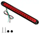 VISSQH 1 Stücke Rot 12V-24V LED Rücklicht,15-LED Rücklicht Bar,LED Identifikationslicht Kontrolleuchte Warnlichter LED Begrenzungsleuchten