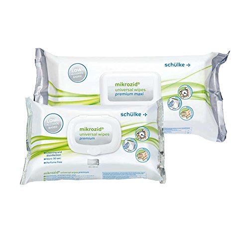 Schülke Desinfektionstücher mikrozid universal wipes premium maxi Flächendesinfektion 25x25cm, 80 St