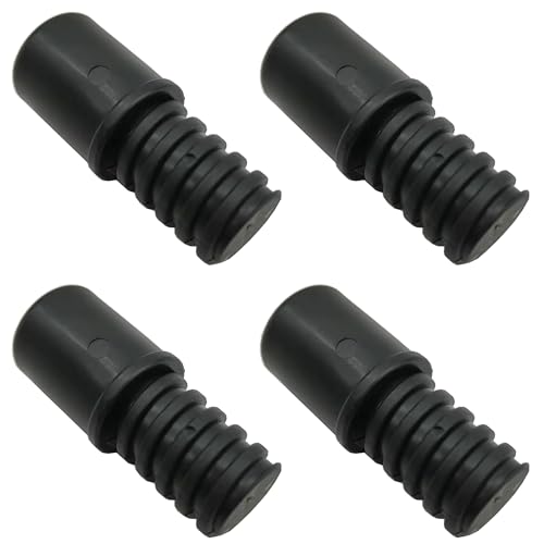 Niuhong 4 Pcs Besenstiel Mit Gewindeende Besenstiel Spitze Verlängerungsstangen Befestigung Besenstieladapter Plastik Verbinder Teleskopstange Ersatz-Verlängerungsstangenadapter