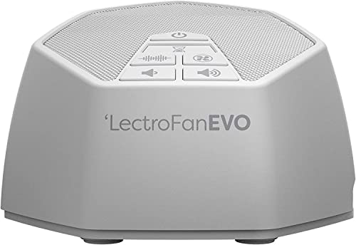LectroFan Evo White Noise Sound Maschine weißes Rauschen mit 22 einzigartigen Lüfter ohne Schlingen und White-Noise-Sounds und Sleep-Timer (Weiß)