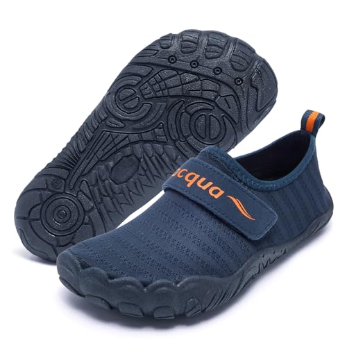 Racqua barfussschuhe Kinder Jungen Wasserschuhe Kinder barfußschuhe Kinder Badeschuhe Kinder Schwimmschuhe mädchen Marineblau33