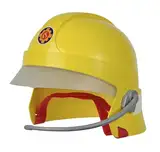 SIMBA 109252596 Feuerwehrmann Sam Helm, Schirm und Sticker leuchten im Dunkeln, mit Mikrofon, Schaumstoffpads innen, ab 3 Jahren, Rot