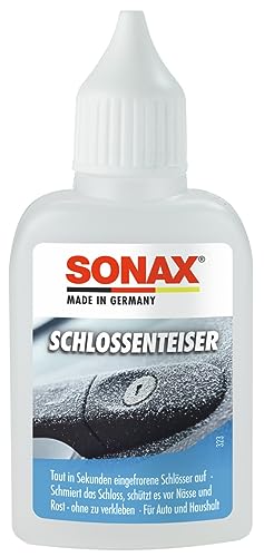 SONAX SchlossEnteiser Thekendisplay (50 ml) pflegt, schmiert und schützt vor Rost, Feuchtigkeit und Nässe - ohne zu verkleben | Art-Nr. 03315410