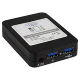 Bluetooth Adapter 1701 mit Freisprecheinrichtung | Musik im Auto | für Autoradios von VW Audi Skoda Seat | mit Funktion Handy Laden