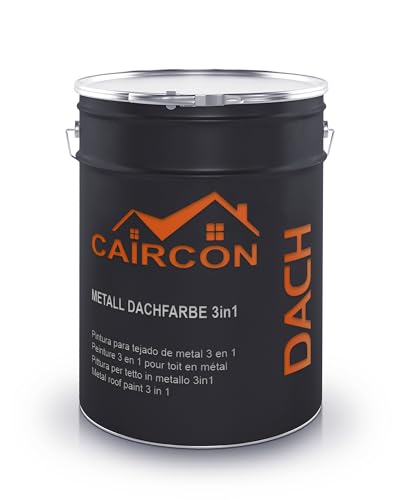 Dachbeschichtung 3in1 Dachfarbe für Metalldach Blechdach Lichtgrau - 5L
