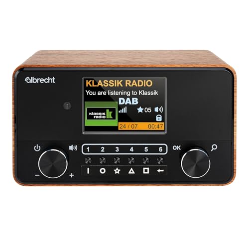 Albrecht DR 866 Seniroren und Blindenradio - mit Sprachausgabe und großem Display, schwarz, 27866