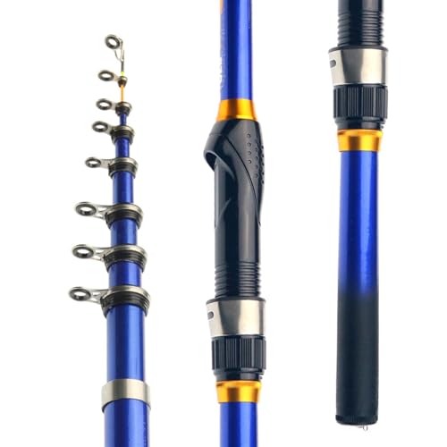 Zhaoj24-05 Teleskopangel Angelruten Teleskop Rock Angelrute Fly Carp Feeder Carbon Fiber 2,7 M 2,4 M 2,1 M 1,8 M 1,5 M Mini Reise Reel Sitz zum Angeln in Salzwasser und Süßwasser(1.8m)