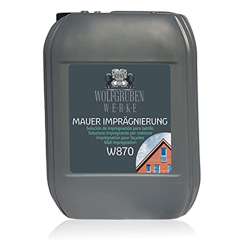 Mauer Fassaden Imprägnierung W870 Fassadenschutz Mauerschutz Abdichtung - 5L