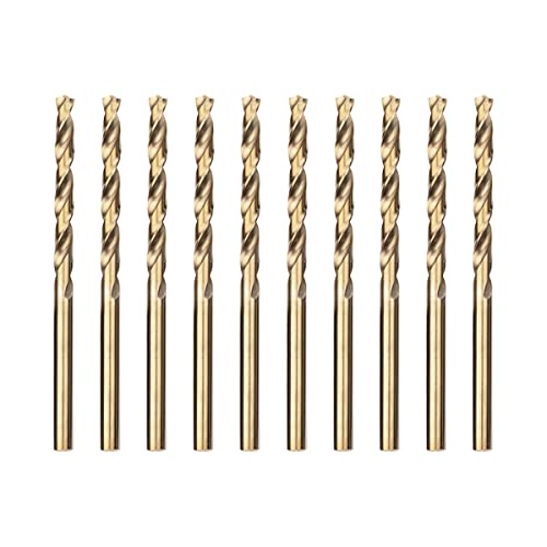 Meccion HSS Metallbohrer Professional Geschliffen Kobalt 10pcs 4.2mm Spiralbohrer fur Edelstahl und Metall