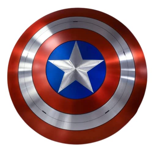 Captain America Schild Einzigartiges Design Stahlschild Metall Cosplay und Rollenspiel Mittelalter Schild Weihnachten & Thanksgiving Geschenk, Mehrfarbig/Meereswellen (Ocean Tides), Standard
