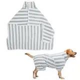 Hunde-Bademantel, Handtuch, Mikrofaser-Hundehandtuch, superweich, Korallen-Fleece, schnell trocknend, verstellbarer Hunde-Bademantel für Bad, Schwimmen, nasse Spaziergänge (S)