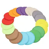 20 Stück Rund Sitzkissen, Bodenkissen, Dekorative Boden Kissen Rund, ⌀30cm Weiche Stuhlkissen, Yogakissen, Katzen- und Hundebett, für zu Hause, Garten, Auto, Büro - Beige 10