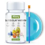Air Dry Clay Glaze, Acryl Klarlack Matt, gips versiegelung wasserfest zum zum Versiegeln und Glänzen von Acrylfarbe, Ton, Gips, Gießpulver, Stein und Holz-100ml