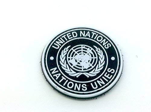 United Nations Schwarz PVC Klett Emblem Abzeichen