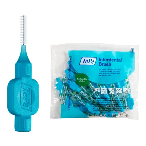 TePe Interdentalbürsten, Original, Blau, 0,6 mm/ISO 3, 20 Stk., Plaque-Entfernung, effiziente Reinigung der Zahnzwischenräume, für mittelgroße Lücken