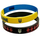 2 Stück Armband Der Ukrainischen Flagge, Silikonarmbänder Der Ukrainischen Flagge, Gummiarmband Nationalflagge, Ukrainische Geschenke Für Fan-Souvenirs