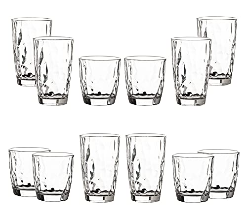 Bormioli Rocco Diamond Set Bicchiere Acqua e Bibita Set 12 Pz